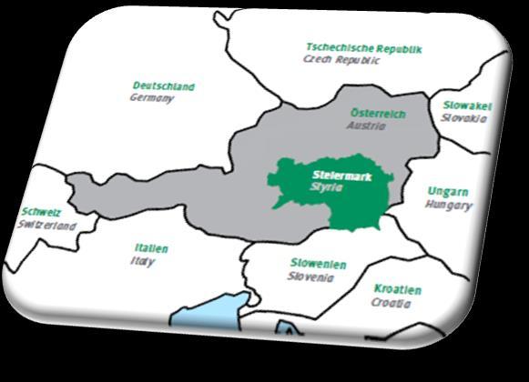 Eckdaten Vorstellung Steiermark Steiermark: Fläche: 16.387 km² Bevölkerung: 1,2 mio.