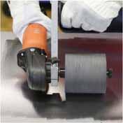 sanding pattern further Surface sanding with eleastic sanding sleeve Grit 60 with 900 rpm Work steps: