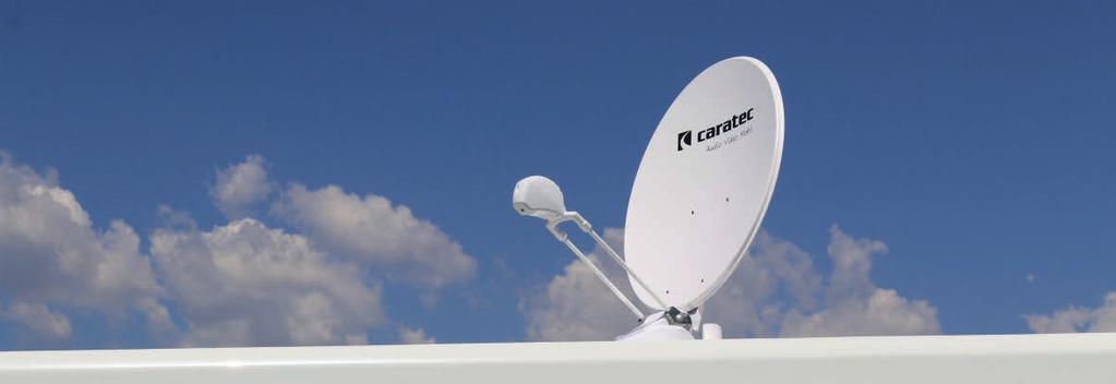 TWIN LNB Caratec Sat-Antenne CASAT850DT (85 cm) Die CASAT850DT ist sehr gut für größere Wohnmobile geeignet und ist bereits ab Werk für den Twin- Betrieb mit zwei TV-Geräten ausgestattet.