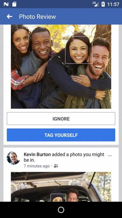 GESICHTSERKENNUNG FÜR FACEBOOK Facebook hat eine Funktion angekündigt, die Nutzer mit Hilfe künstlicher Intelligenz und Gesichtserkennung über hochgeladene Fotos informiert, auf denen ihr Gesicht zu