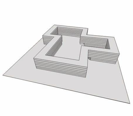 45/ Bebauung Klee (Zürich, Affoltern) Krátky popis Príklad sídelnej štruktúry obsahuje 340 bytov a je to meandrový, uzavretý, sedempodlažný dvorový komplex s vysokou hustotou.
