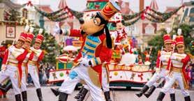 Bitte fragen Sie in Ihrem Reisebüro. Saisons & Events 90 JAHRE FREUNDSCHAFT MIT MICKY! Von Oktober bis Dezember 2018 (2) Feiern Sie mit bei der weltgrössten Micky Maus Party in Disneyland Paris!