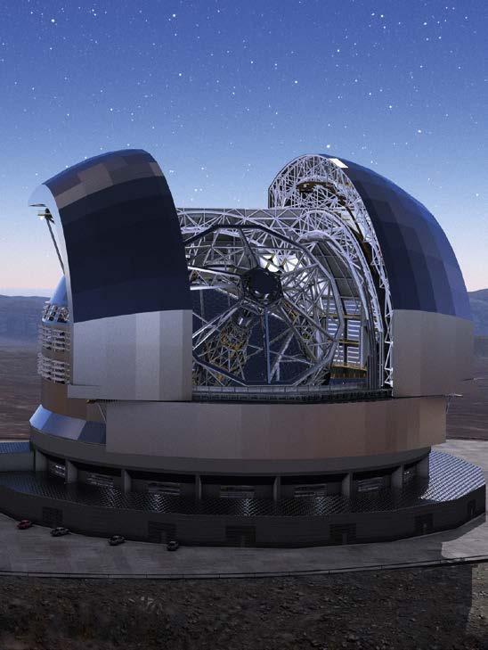Wie beim VLT wird SCHOTT auch für das neue Megaprojekt Extremely Large Telescope (ELT, im Bild) ZERODUR Glaskeramik als