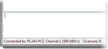Stellen Sie sicher, dass das Programm PCAN-Flash eine Verbindung mit 500 kbit/s zum