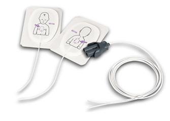 Philips Einmal-Defibrillator-Pads für Kinder Euro 132,00 mit Bajonettanschluss zur EKG Überwachung, externes Pacing und synchronisierte Defibrillation, VE: 5 Paar Original Philips defi-pads,