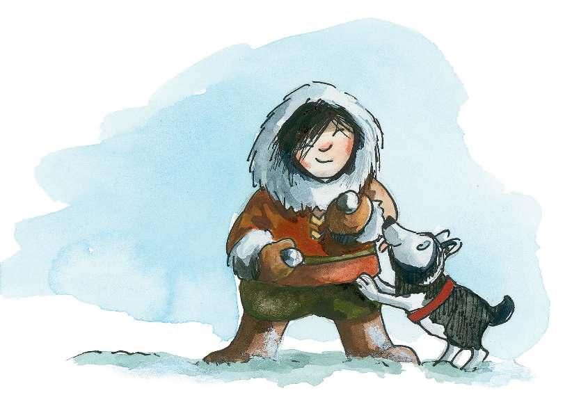 1. Weit, weit im Norden Weit, weit im Norden, wo Schnee und Eis auch im Sommer nicht schmelzen, da wohnte der kleine Eskimo. Aklak hieß er und war in der ersten Klasse.
