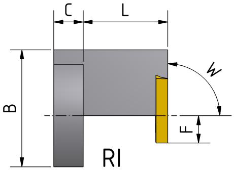 Schneidplattenhalter Porte-plaquettes Insert holders I02 Schneidplatte Typ