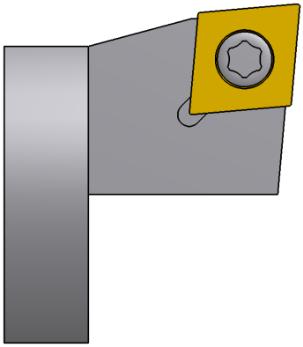 plaquette et plaine usinage Angle between insert and processing plain