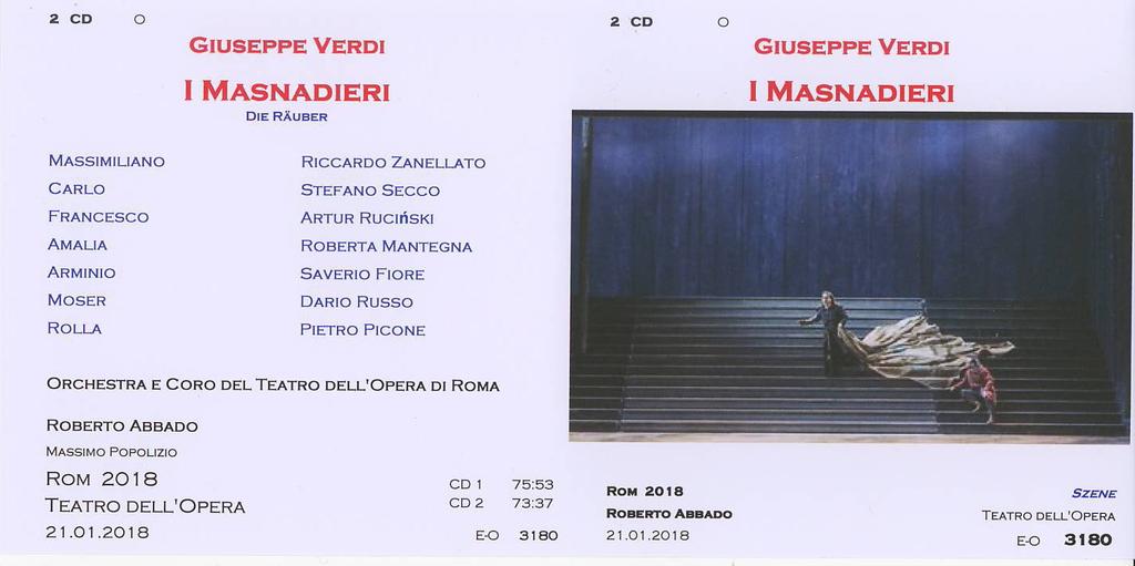 Verdi - I Masnadieri - 2018
