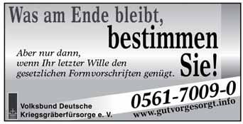 findet am Donnerstag, dem 8. November 2018 um 14:00 Uhr in der Kirche in Rommersheim statt; anschließend Urnenbeisetzung auf dem Friedhof in Rommersheim.