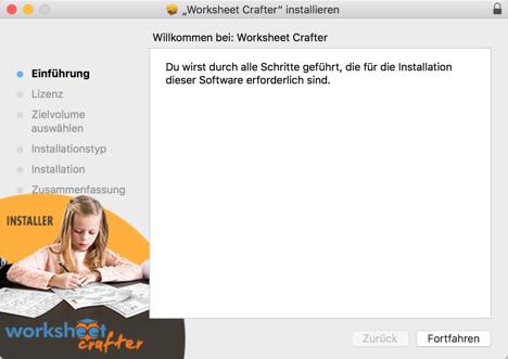 Schritt 2: Installation des Worksheet Crafter Nachdem du die Installation des Worksheet Crafter gestartet hast, fragen dich Windows oder der Mac eventuell noch, ob du die Installation wirklich