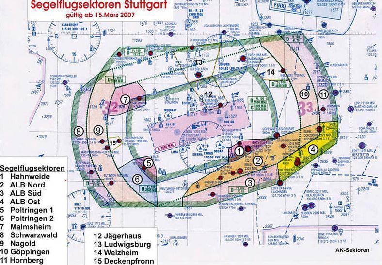Segelflugsektoren Stuttgart!