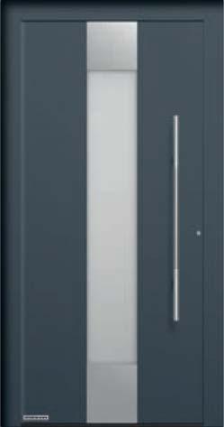 Edelstahl- Griff 620 Motiv 686 Vorzugsfarbe Fenstergrau