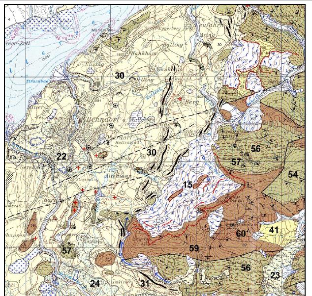 Leitfaden Räumliches Entwicklungskonzept Fallbeispiel Für die Gemeinde Henndorf lassen sich folgende Raumeinheiten unterscheiden und räumlich abgrenzen: See und Seeuferzone Bachauen am Weiden-,