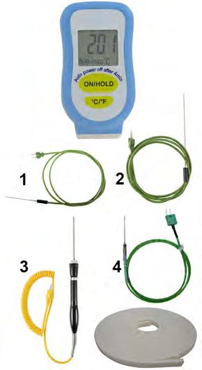 Elektronisches Thermometer für Fleisch -50 C bis +200 C Thermometer für Foie Gras und Schinken- Von -30 C bis 100 C graduiert Code Désignation Lcm Kg 4881.