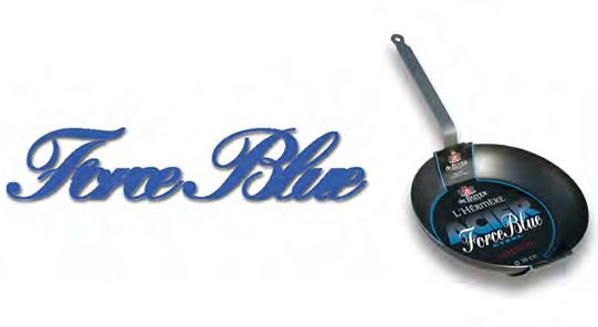 STAHL Blaustahl - "FORCE BLUE" - Extra-stark BLAUSTAHL - EXTRA-STARKE Qualität 2 mm stark für Mittelleistungskochplatten geeignet Ideale Wärmeleitung