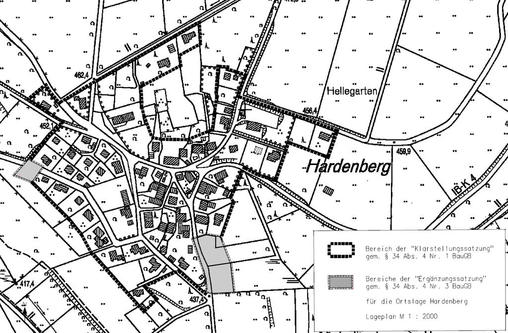 3 BauGB (Ergänzungssatzung) hier: Öffentliche Auslegung des Satzungsentwurfes Der Rat der Stadt Meinerzhagen hat in seiner Sitzung am 04.10.