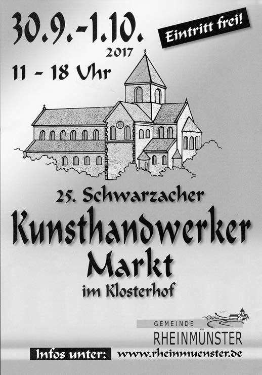 Gemeinde-Mitteilungsblatt Rheinmünster Greffern, Schwarzach mit Hildmannsfeld, Söllingen, Stollhofen Ausgabe 39/17 Freitag, 29.