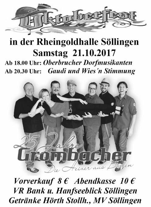 Veranstalter des Theaterabends ist der MGV Sängerbund Schwarzach. Kartenvorverkauf ab 12.10. bei der Sparkasse Bühl, Geschäftsstelle Schwarzach, oder bei Bruno Zeller, Tel. 4807 und Ewald Seiler, Tel.