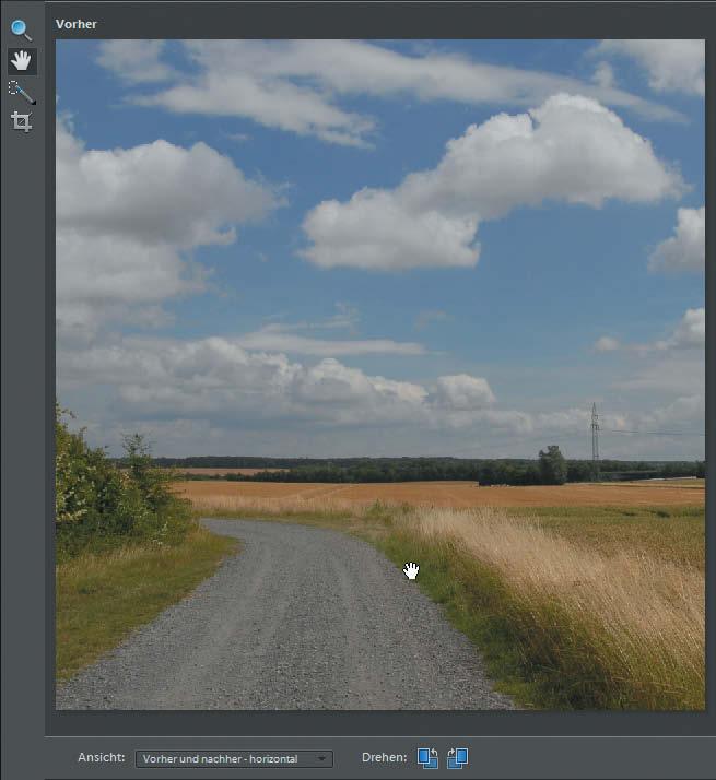 3 Photoshop Elements 7.0 kennen lernen 77 4 6 5 4 Um die Darstellungsgröße zu vergrößern, klicken Sie in das Bild.
