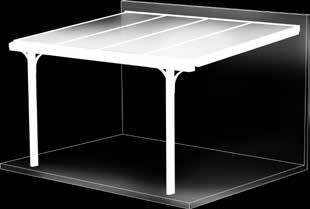 Dachlast: 75 kg/m 2 Verglasung: 16-mm-ISO-Hohlkammerplatten transparent