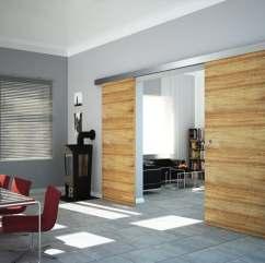 Bild: DORMA Für Türen, die zu Sanitärräumen führen, bieten sich bei engen Korridoren und Räumen Schiebetüren oder Drehfalttüren (Raumspartüren) an.