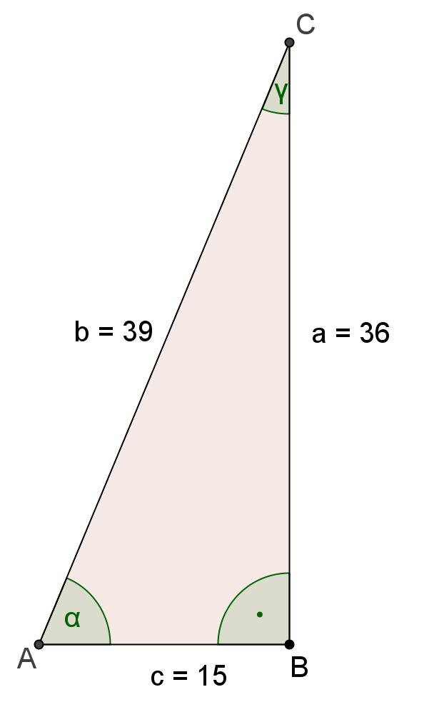 Rechtwinkeliges Dreieck Aufgabennummer: 1_059 Prüfungsteil: Typ 1 S Typ 2 Aufgabenformat: Multiple Choice (2 aus 5) Grundkompetenz: AG 4.