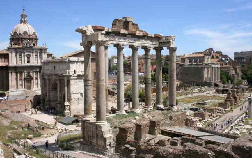 Das Forum Romanum mit den Resten