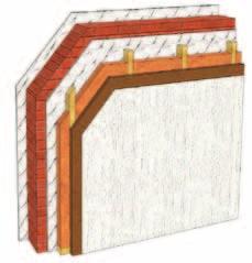 Sanierung Mauerwerksbau mit Wärmedä-Verbundsystem Konstruktionsbeispiele Aussenwand in Ziegelbauweise von innen: Mauerwerk 3 Außenputz 4 / STEICOzell / STEICOfloc mit Holzständer oder STEICOwall 5