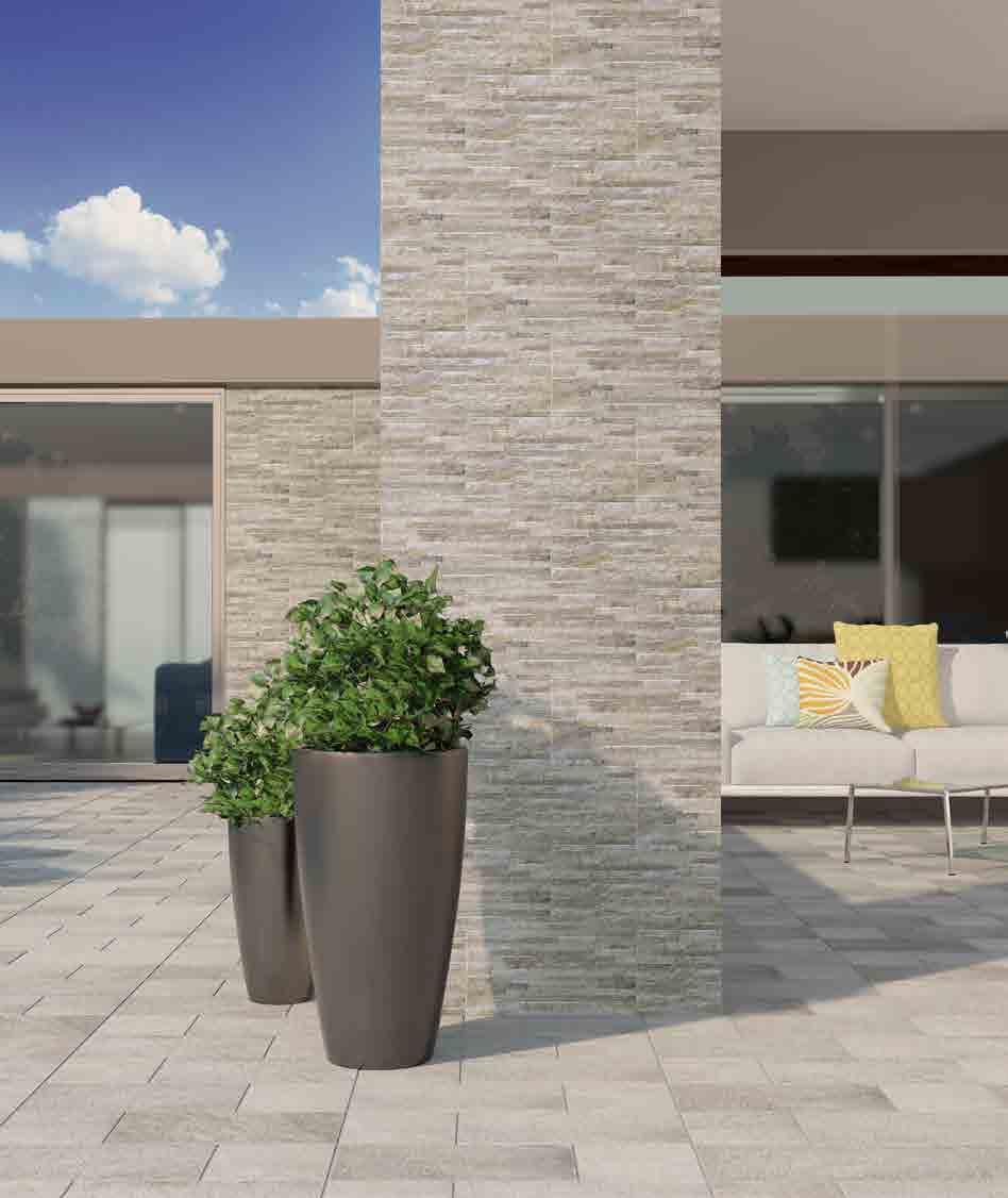 Quarzite Out D O O R METAMORPHOSIS OF STONE. The original expression of a precious natural stone that meets the perfection of a dual purpose in OUTDOOR and outdoor environments.