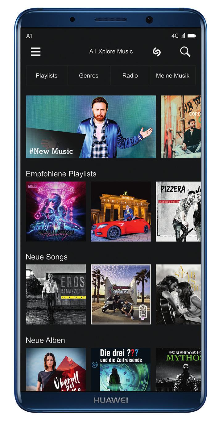 A1 Xplore Music Du kannst unendlich viel Musik entdecken.