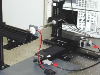 Anregung mit Ultraschall Hochspannungs Hochspannungs -verstärker -verstärker PC PC Signalkonditionierung Signalkonditionierung Schrittmotorsteuerung Schrittmotorsteuerung Oszilloskop Oszilloskop