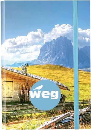 Design: Unterwegs Berge & Wandern Reisen I travelling Softtouchüberzug mit Teillackierung I soft touch cover with partial lacquer
