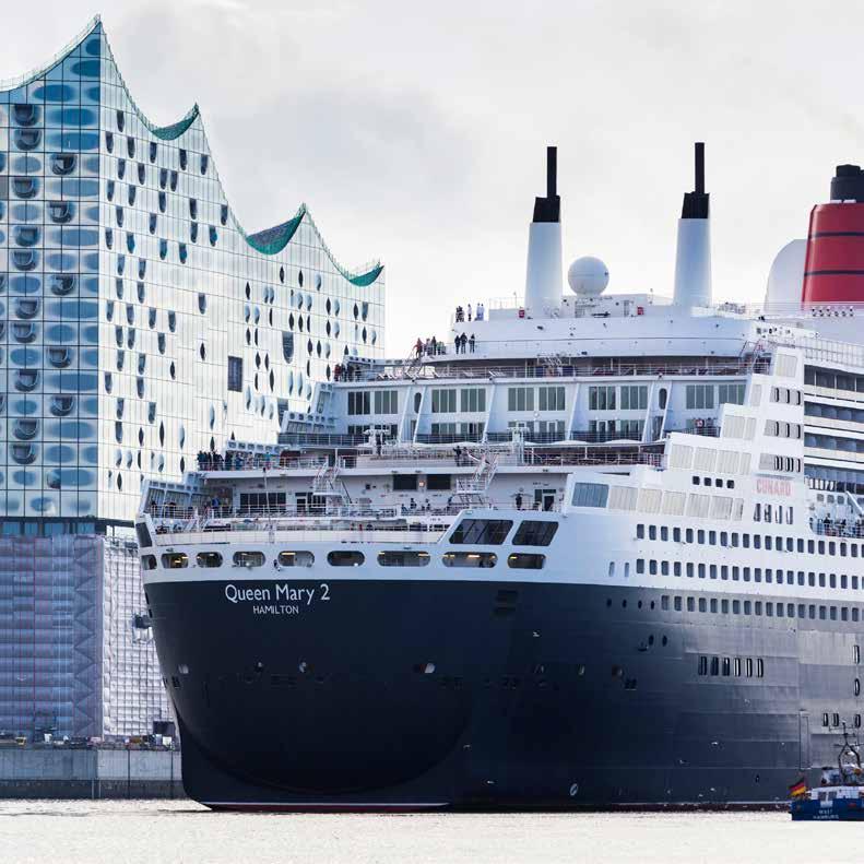 KREUZFAHRT HAMBURGS MARITIME SEITE Hamburg ist das Tor zur Welt. Dementsprechend herrscht im Herzen der Hansestadt auf der Elbe ein reger Schiffsverkehr.