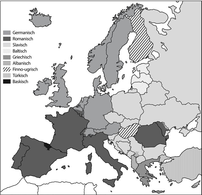 Die thematische Karte (2) Sprachgruppen in Europa Aufgabe Schau dir die Karte an und schreibe auf.