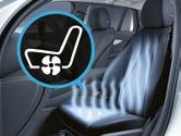 Aussenspiegel mit Einparkstellung, Eine komfortable und individuelle Anpassung der Sitzposition und der Kopfstütze ermöglicht der elektrisch einstellbare Fahrersitz.