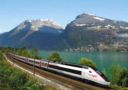 TGV Lyria verbindet mehrmals täglich die Schweiz mit Lyon, Paris und das Mittelmeer in Höchstgeschwindigkeit.