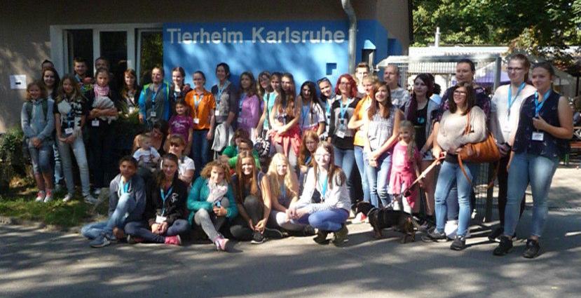 Den letzten Programmpunkt übernahm das Tierheim Karlsruhe: An diesem Tag fand dort das alljährliche Herbstfest statt.