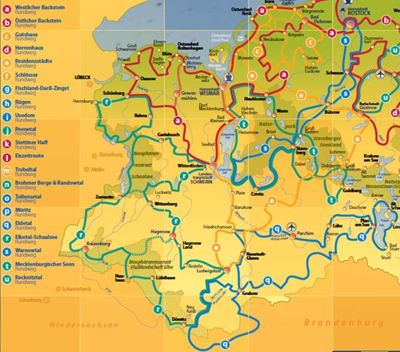 Regionale Rundwege analysieren Elbetal-Schaalsee-Rundweg(4) Eldetal-Rundweg (3) Teilabschnitte analysieren und