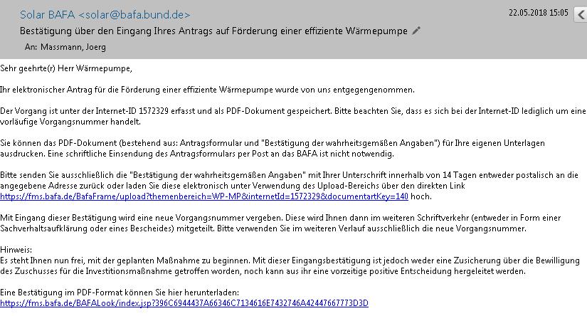 MAP Beantragung im Detail Eingangsbestätigung Bitte mit Unterschrift des