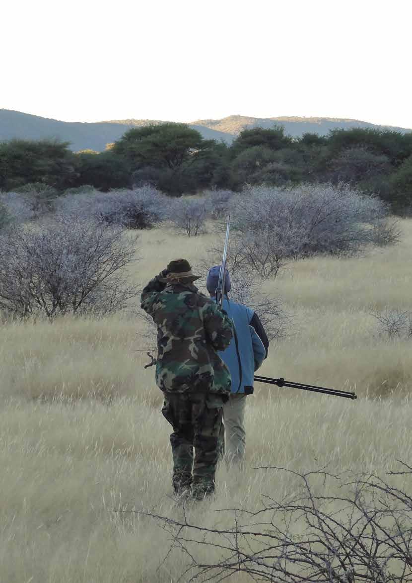 Stellen Sie sich das Paradies mit den Augen eines Jägers vor - 8.000 Hektar Jagdgebiet inmitten Namibias kontrastreicher Natur und seinem einzigartigen Wildreichtum.