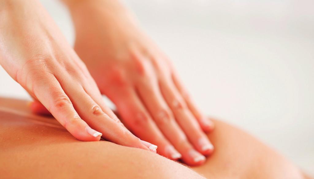 THERAPIE Massage Die Massage dient der mechanischen Beeinflussung von Haut, Bindegewebe und Muskulatur durch Dehnungs-, Zug- und Druckreiz.