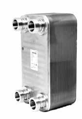 Für Systemtrennung bei Sole / Wasser-Wärmepumpen SWC / WZS Zwischentauscher Nickelgelöteter Plattenwärmetauscher für die passive Kühlung mit der Wärmequelle Grundwasser.