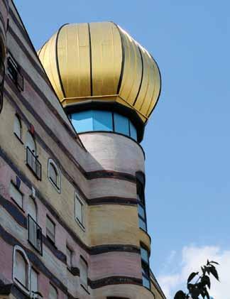 Darmst Hundertw hau Wohnen mit der Natur Hundertwasser-Haus in Darmstadt Das jo!-team ist nach Darmstadt gefahren, denn da steht ein Hundertwasser-Haus. Friedensreich Hundertwasser war ein Künstler.