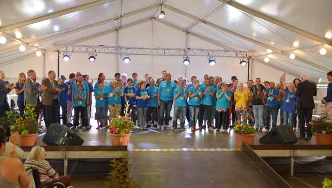 Ehrung der Special Olympics Teilnehmenden im Rahmen des Sommerfestes der Johannes-Diakonie Mosbach. Special Olympics was ist das?