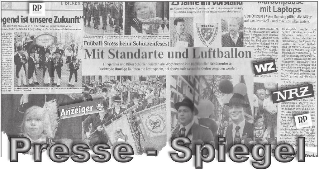 Der Monat Juni war der Monat der Bilker Schützen, zumindest im Bezug auf die Düsseldorfer Presse. Kaum ein Tag verging ohne dass der größte Bilker Verein irgendwo in irgendeiner Zeitung zu finden war.