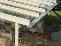 Terrassendach ohne Dachüberstand mit integrierter Regenrinne Das Basismodell im klassischen Wintergarten-Design: Wer keinen zusätzlichen
