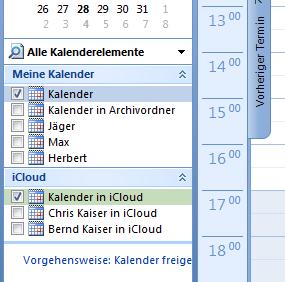 Abweichenden Kalender in MS Outlook wählen Sofern das Abgleichprogramm des Mobiltelefon-Herstellers den Standard-Kalender von MS Outlook verwendet, so müssen Sie nichts weiter einstellen.