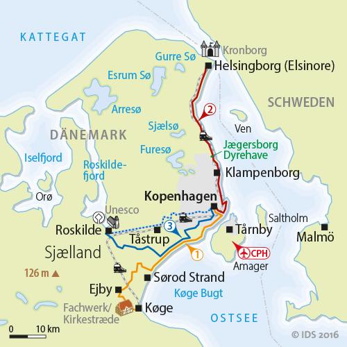 1. Tag Kopenhagen Anreise Kopenhagen erreichen Sie bequem sowohl per Bahn als auch per PKW von Hamburg aus in etwa 5 Stunden. Per Flugzeug wird Kopenhagen von vielen Fluggesellschaften angeflogen.