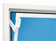 Das ACO Kippfenster 5 Produktbeschreibung Ansichtsbreite von Blendund Flügelrahmen: 65 mm Farbe: weiß durchgefärbt Beschlag: Kipp- Hebelbeschlag mit 3 Öffnungseinstellungen Kippflügel von innen